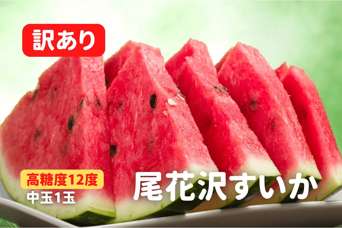 尾花沢すいか 訳あり 中玉・1玉